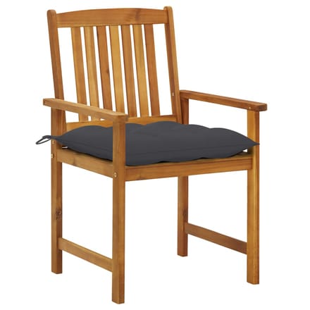 vidaXL - Tuinstoelen - 2 - st - met - kussens - massief - acaciahout