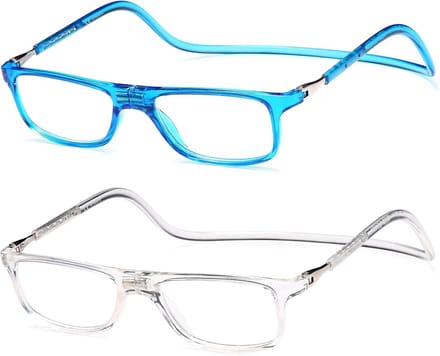 Leesbril 2 stuks - Vergrootbril magnetisch - Comfortabel lezen - Verstelbare lengte - Unisex volwassene - Niet gespecificeerd