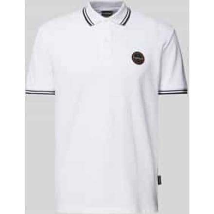 Regular fit poloshirt met labelbadge, model 'MACAS'