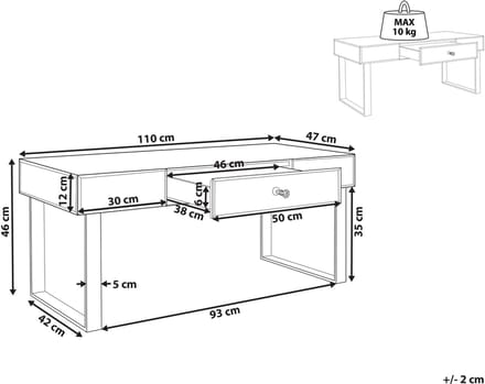 NESLE - Salontafel - Zilver - Glas