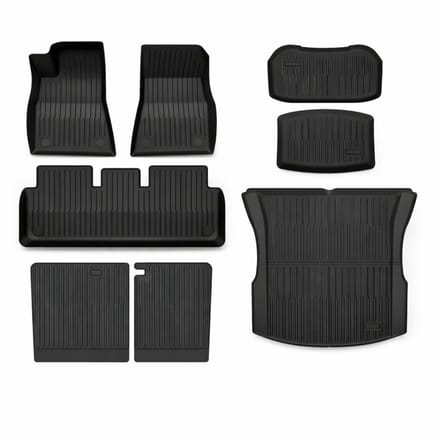 Automatten Tesla Model 3 Highland Rubber Ecoline – Mattenset Compleet - Interieur Accessoires