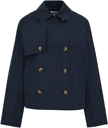 WE Fashion Dames Korte trenchcoat
