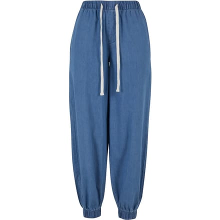Urban Classics - Light Denim Dames joggingbroek - XS - Blauw