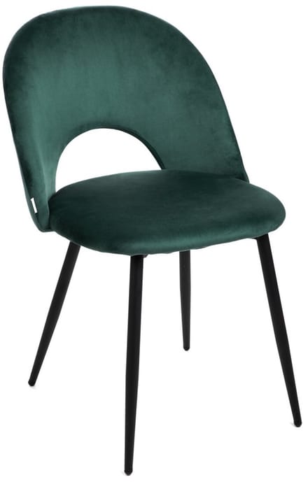 HOMLA - TERCIO - Velour Groene Stoel - 47x55x77cm