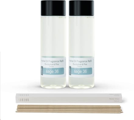 JANZEN Home Fragrance Refill Sage 36 2-pack Incl. Sticks