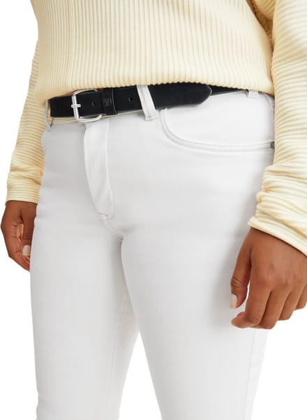 Tom Tailor Denim - TTDDOLLY Plus Size - Suède leren riem met vierkante gesp - Maat 130 - black uni