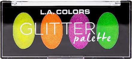 L.A. Colors Glitter Palette - CGP694 Delightful - Glitter Eyeshadow Palette - Glitter Oogschaduwpalette - 4,4 g