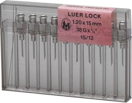 Henke Luer Lock naalden 1.80 x 15 mm
