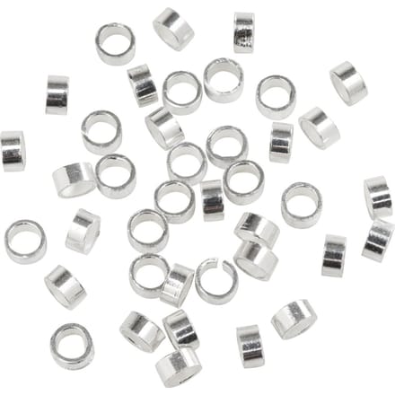 Krimpkralen, 925 Sterling-Zilver, 40 stuks.
