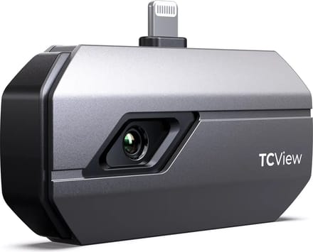 Topdon Warmtebeeldcamera - Geschikt voor iPhone - Warmtecamera - Warmtemeter - Infrarood - Inclusief opbergcase en GPS Tracker
