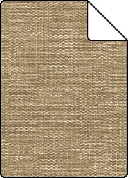 Proefstaal Origin Wallcoverings behang linnenstructuur donker beige - 26,5 x 21 cm - 347862-S