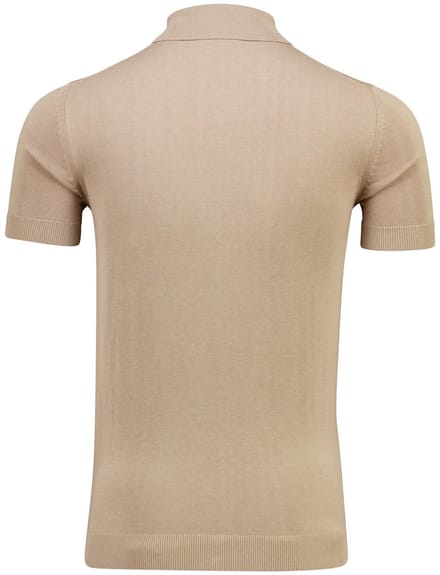 Born With Appetite poloshirt korte mouw beige
