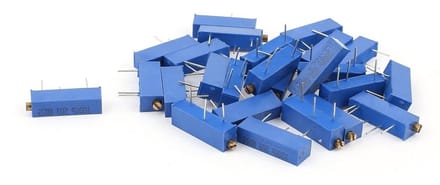 Variabele Weerstanden - Trimpotentiometers Set - Elektronica Instellen - Meerdere Omwentelingen - 25 Stuks - Blauw