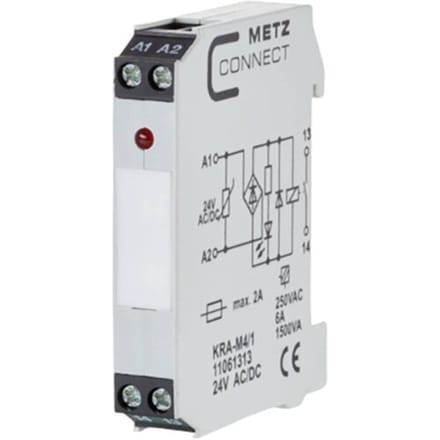Metz Connect 11061313 Koppelelement 24, 24 V/AC, V/DC (max) 1x NO 1 stuk(s)