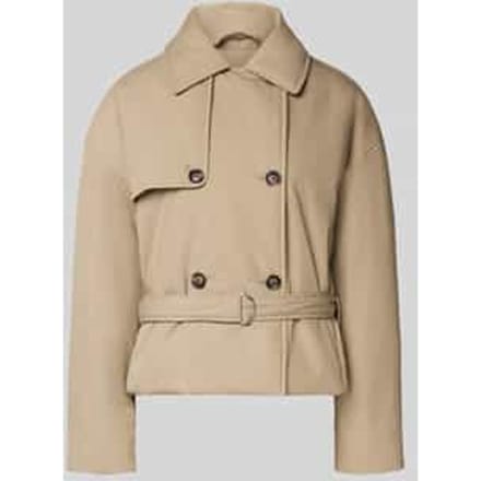 Trenchcoat van katoenmix
