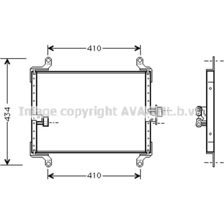 Condensator, airconditioning AVA COOLING FT5206