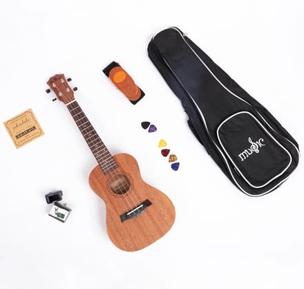 Knobbout Music United Tenor Ukelele Sapeli volledig pakket