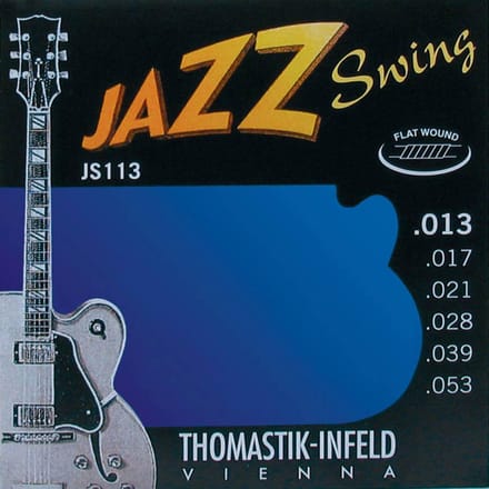 Snarenset elektrische gitaar - Thomastik-Infeld JS113 - Jazz Swing - 13-53 - Nikkel Flatwound - Medium