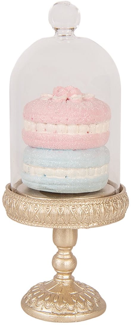 Clayre & Eef Decoratie Beeld Macarons Ø 7x17 cm Goudkleurig Kunststof