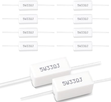Keramische Cementweerstand - Weerstand Component - DIY Projecten - 5W 5% Tolerantie - 33 ohm