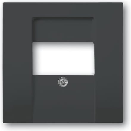 Busch Jaeger Future Linear afdekplaat multimedia MAT Zwart 1766-885