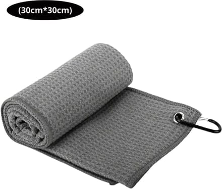Nivard Golf Handdoek - Golfhanddoek - Golf Accessoires - Towel - Comfortabel - Grijs
