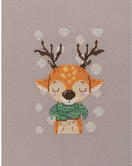 Borduurpakket 8-562 Deer in a Scarf - PANNA