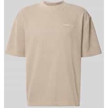 Oversized T-shirt met logostitching model 'Lagos'