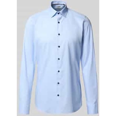 slim fit zakelijk overhemd met extra lange mouw