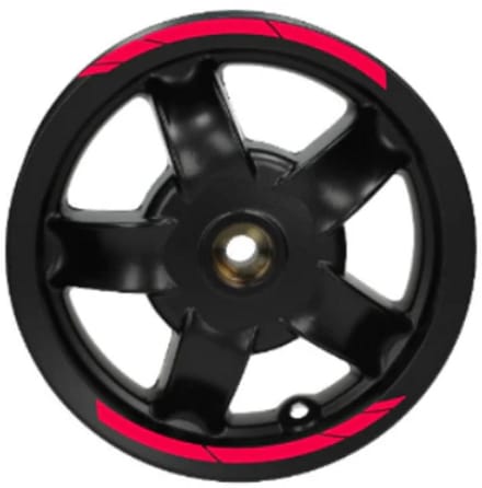 Piaggio Zip Stickerset - Velg Stickers - Fluor Roze