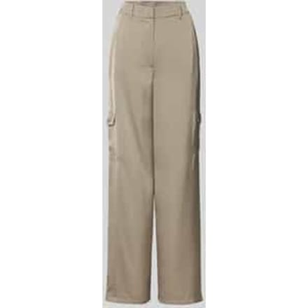 Wide leg cargobroek met riemlussen