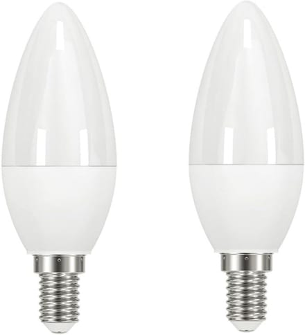 2x E14 LED Kaarslamp 5.5W Warm Wit - Spaarlamp Vervanger 40W