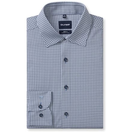 OLYMP Level Five 24/Seven Overhemd, Body Fit, Kent, Marineblauw
