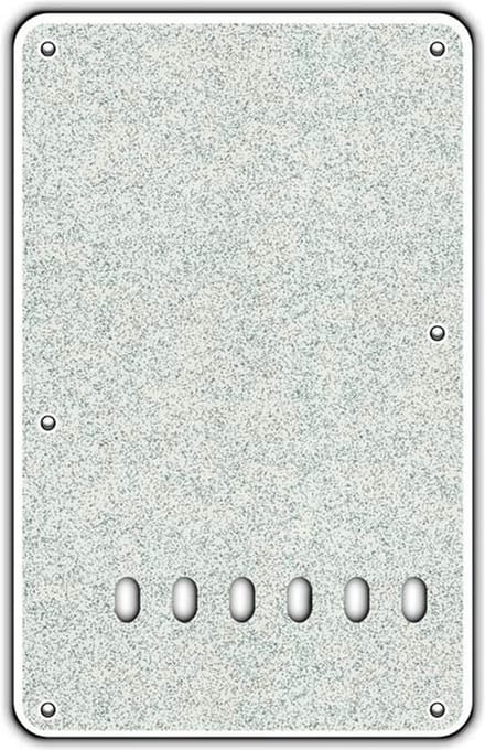 Boston BP-213-SSV back plate, string spacing 11,2mm, 2 ply, standard Stallion, 86x138mm, sparkling silver