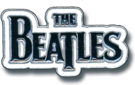 The Beatles - Drop T Logo Pin - Zwart/Wit