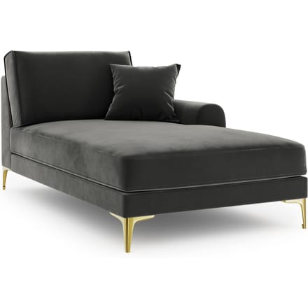 Chaise longue Madara rechts velvet | Mazzini Sofas