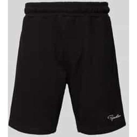 Sweatshorts met logostitching en steekzakken