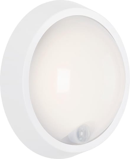 Briloner Leuchten HELSINKI - buitenlicht - LED - 12W - 1150lm - 4000K - sensor - bewegingsdetector - IP44 - kleur: wit - materiaal: plastic