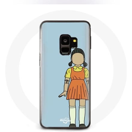 Coque pour Samsung S9 plus Squid game la poupée géante de jeu