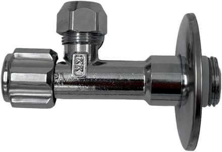 Solidparts Hoekstopkraan Chroom met Rozet 1/2" x 10mm (3/8")