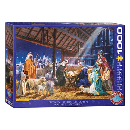 Eurographics - Kerststal [Nativity] - Macneil Studio - 1000 stukjes 68×48cm (b×h) - Legpuzzel