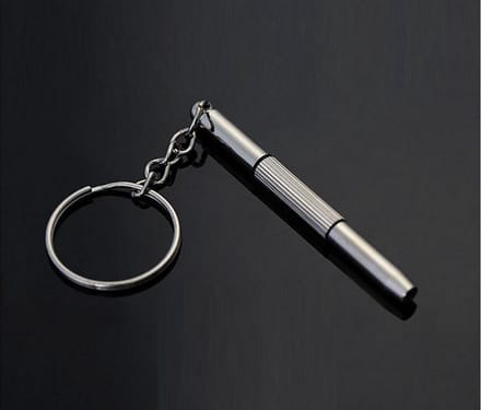 Schroevendraaier sleutelhanger - kruis en platte Schroevendraaier