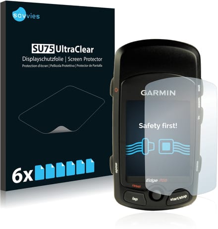 Savvies - Screenprotector voor Garmin Edge 705 - Folie Beschermfolie transparant 6 Stuks