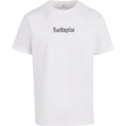 Mister Tee - Los Angeles EMB Heren Tshirt - M - Wit