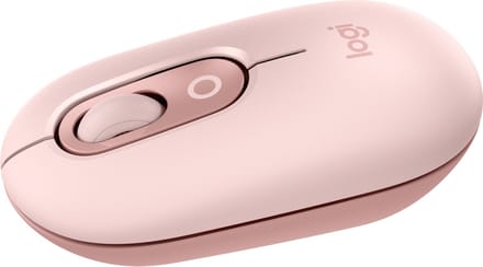 Logitech POP Mouse with Emoji - Rose - Muis - Optisch - 3 knoppen - Roze