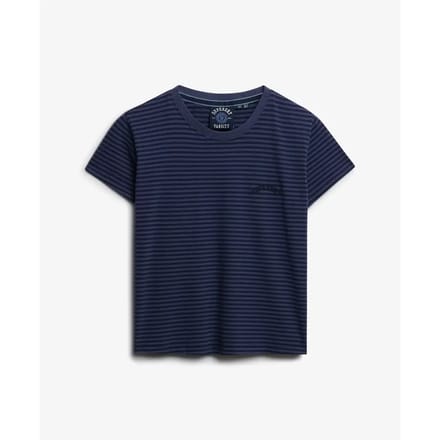 Superdry - Essential Logo Gestreept T-shirt Slanke Pasvorm - Dames - T-shirts