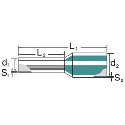 Weidmüller 9019250000 Adereindhulzen 10 mm² Deels geïsoleerd Rood 100 stuk(s)