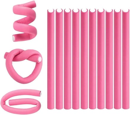 Warmtevrije Haarkruller - Schuimrollers Krulspelden - Haar Krullen - Geen Hitte Schade - 10 stuks - Grijs