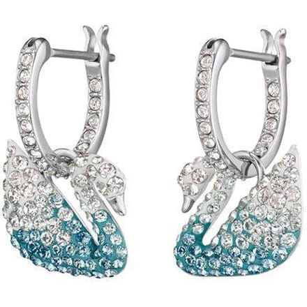 Swarovski Kunstkristal Oorbellen Dames Blauw 5512577 Blue|Box (Random Color) white