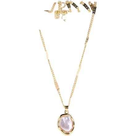 Gouden ketting met hanger vrouw 24 Colours
